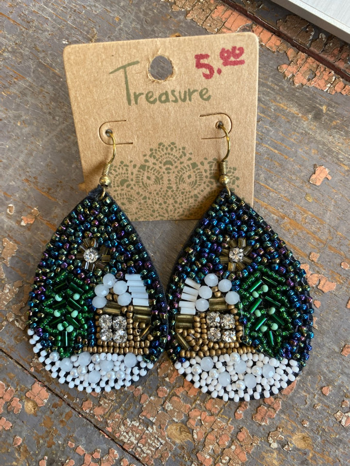 SNOWY NIGHT WINTER EARRINGS