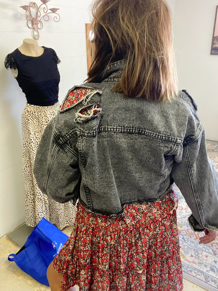 LIBBY CROP DENIM JACKET